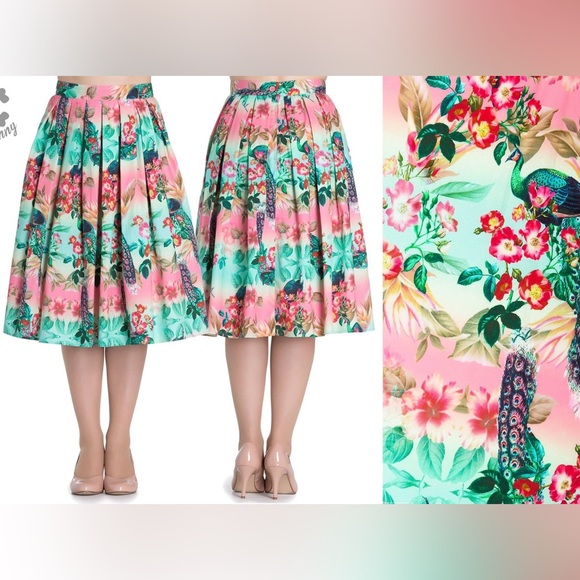 Hell Bunny Dresses & Skirts - Hell Bunny Peacock skirt L